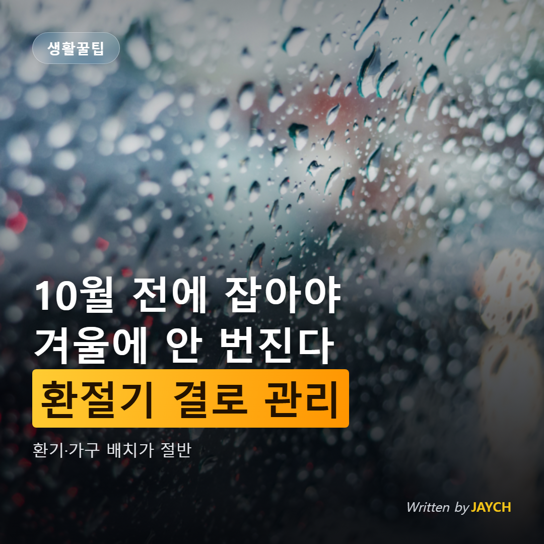 환절기 결로 관리 방법 썸네일