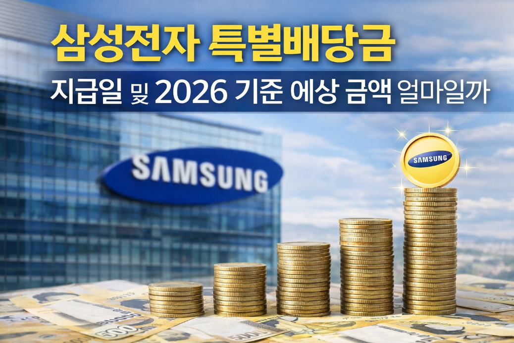 삼성전자 특별배당금 2026 예상액과 지급일 3분 완벽 정리