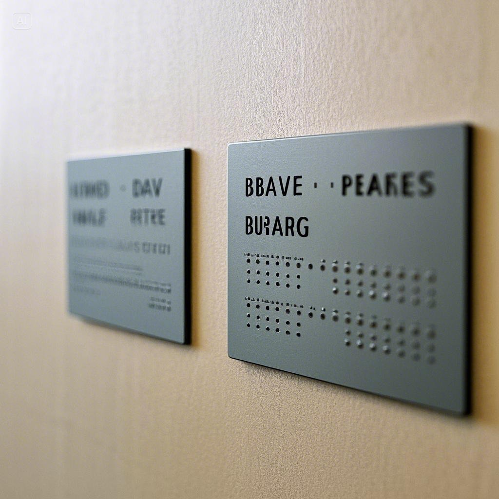 점자 명패의 필요성: 공공시설 접근성 향상