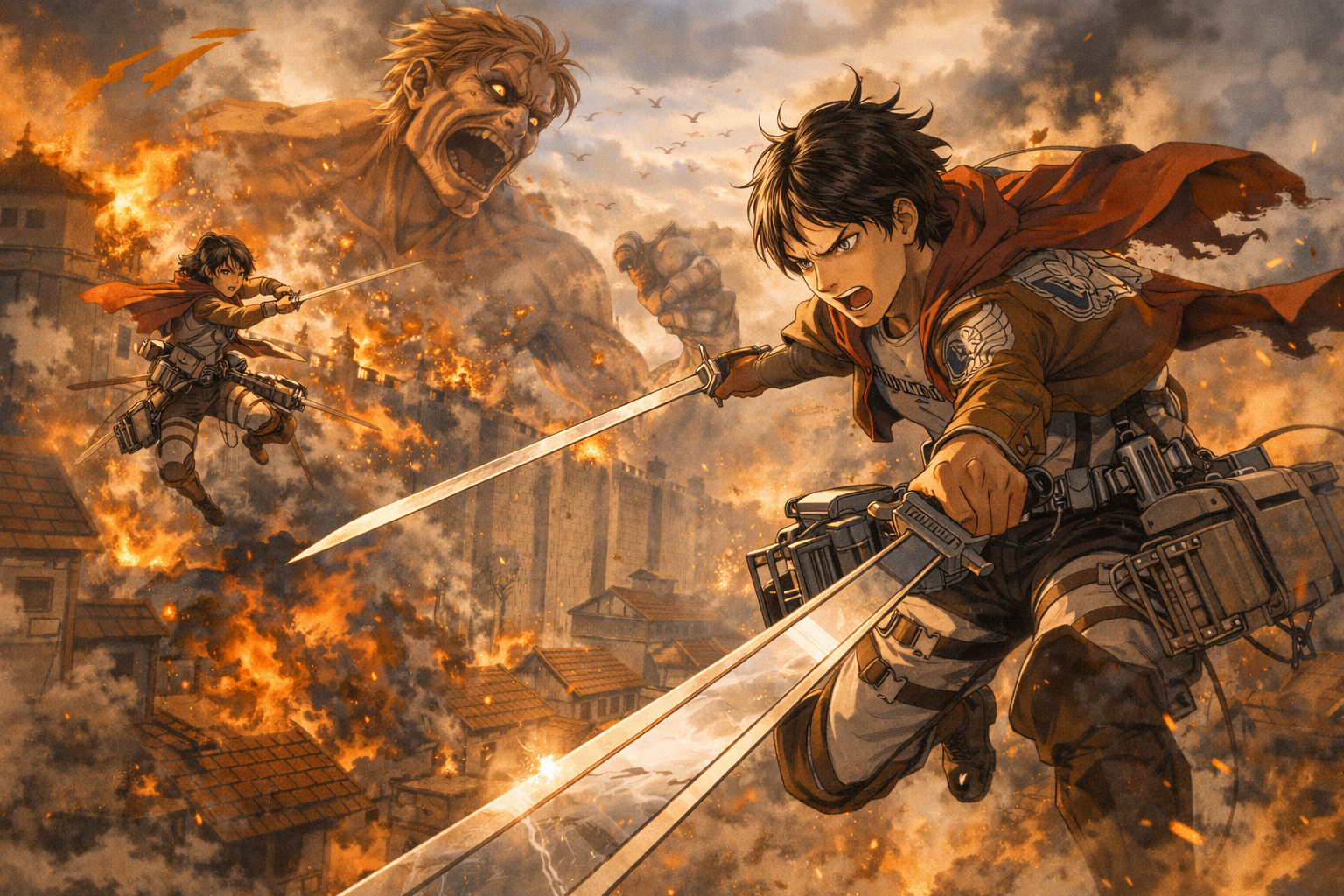 진격의 거인 화려한 입체기동