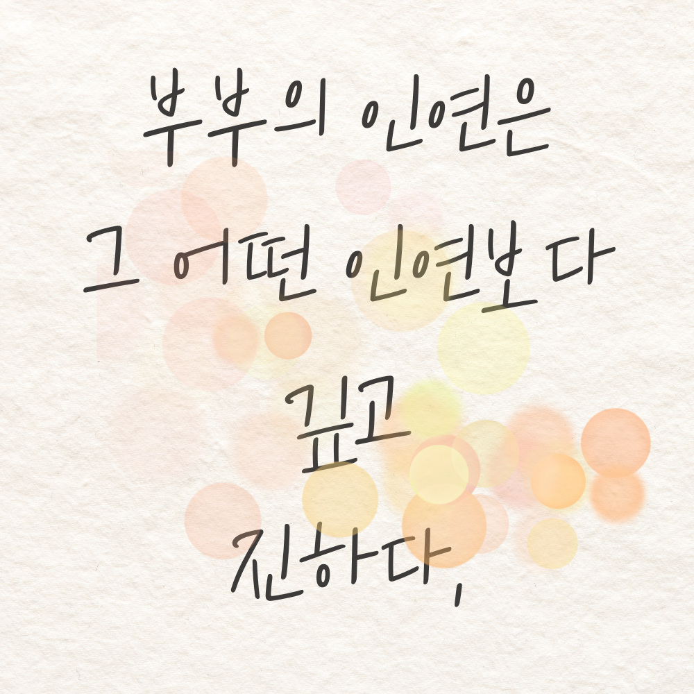 캘리그라피 글귀 모음