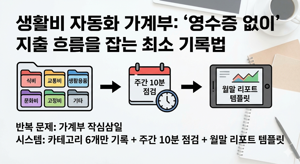영수증 없이 10분이면 끝나는 가계부 시스템