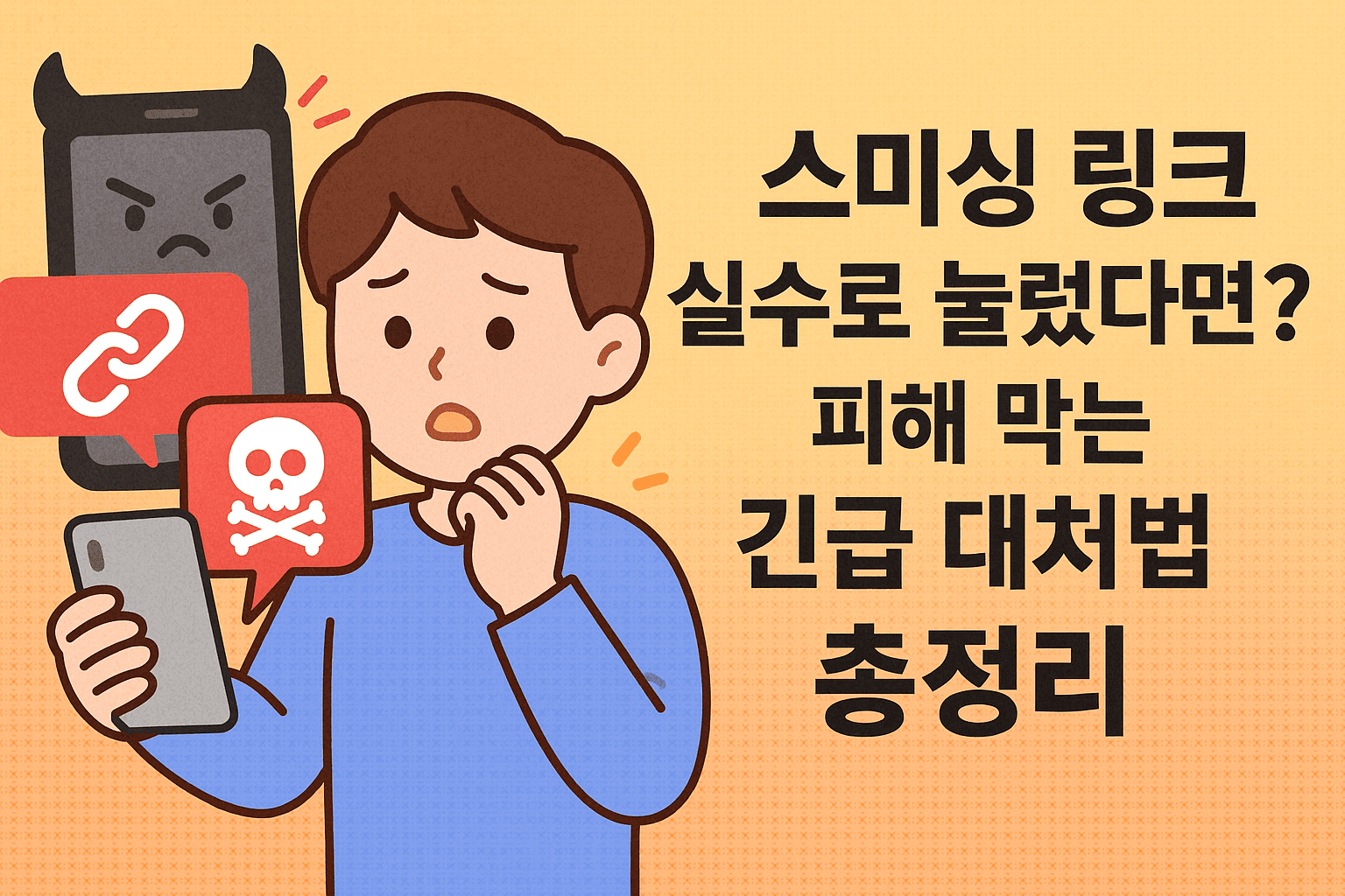스미싱 링크 실수로 눌렀다면? 침착하게 피해 막는 긴급 대처법 총정리!