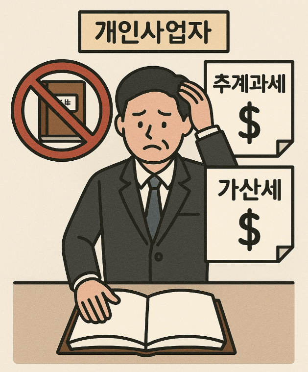 장부 미작성 시 추계과세와 가산세