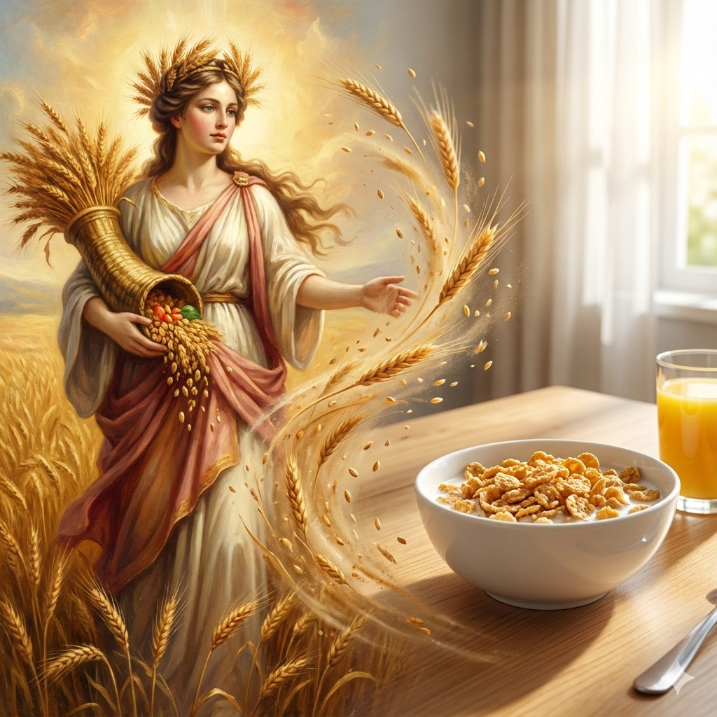 Cereal 어원, 로마의 곡물 여신 케레스가 현대인의 아침 식탁에 오기까지