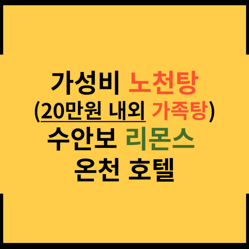 수안보 리몬스 온천 호텔