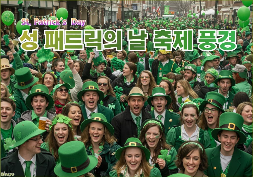 성 패트릭의 날에는 초록색 옷을 입는 전통이 있습니다.