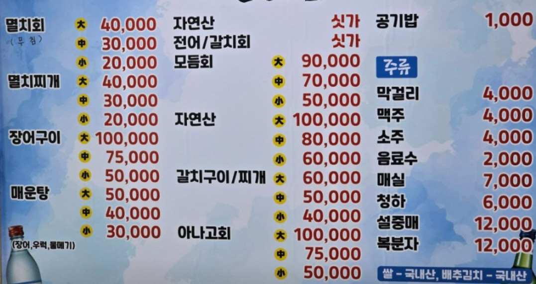 천기누설 기장 멸치 요리