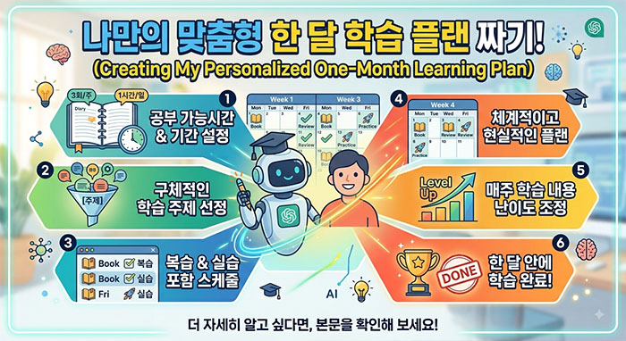 나만의 맞춤형 한 달 학습 플랜 짜기