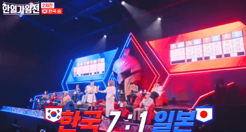 한일가왕전 4회 2차전 한곡대결 점수 결과 다시보기