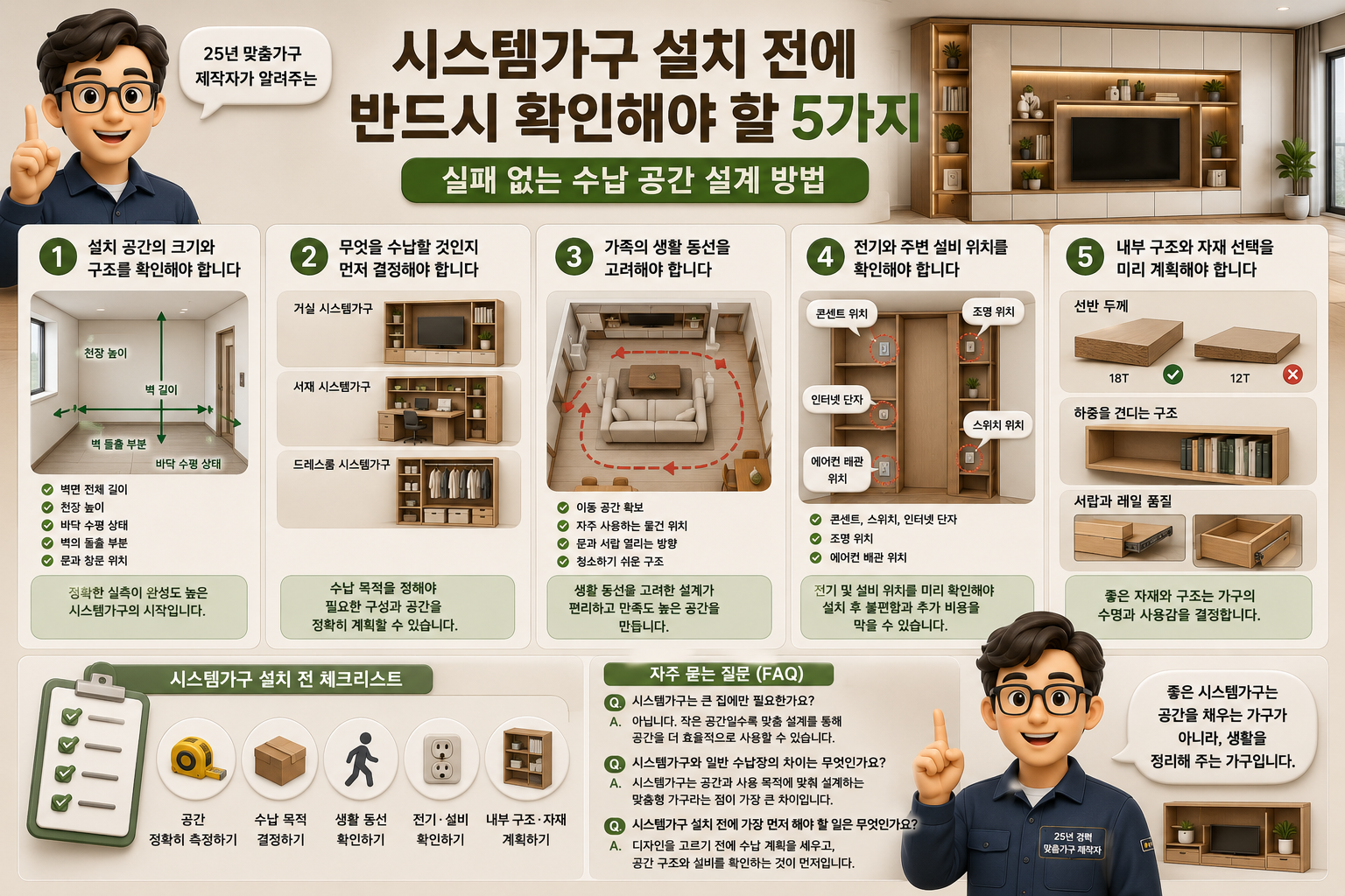 시스템가구 설치 전에 반드시 확인해야 할 5가지