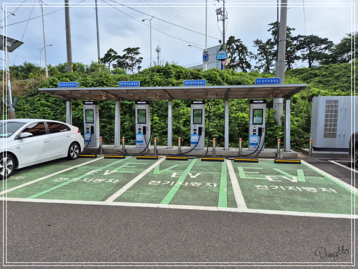 전라도-군산-가족여행-가볼만한-곳-장자도-공용-주차장-전기차-충전소