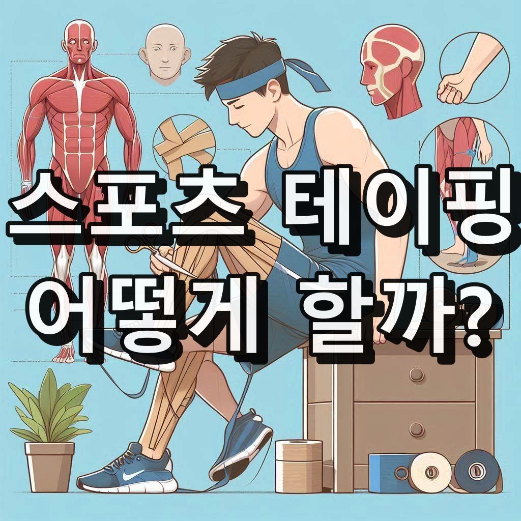 스포츠 테이핑 붙이는 방법 대표 이미지