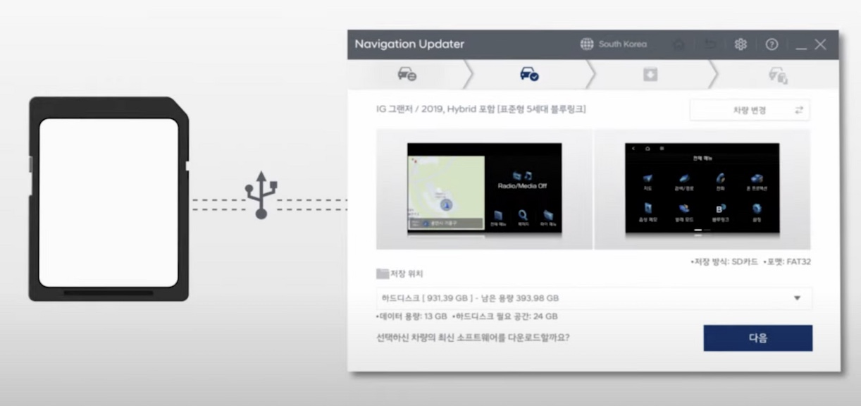 2023 기아 자동차 네비게이션 업데이트 및 무선업데이트 방법