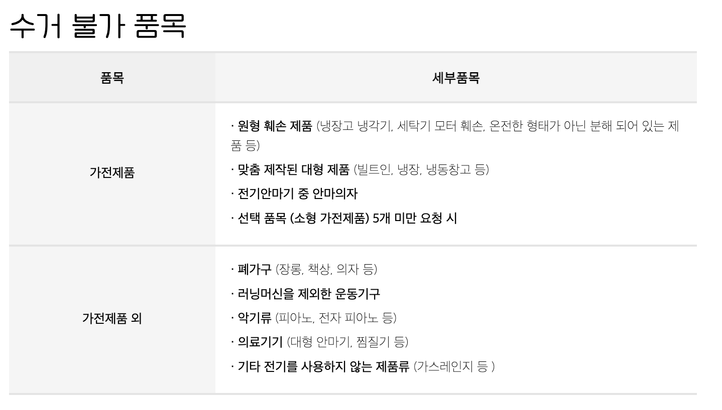 공기청정기 무료수거