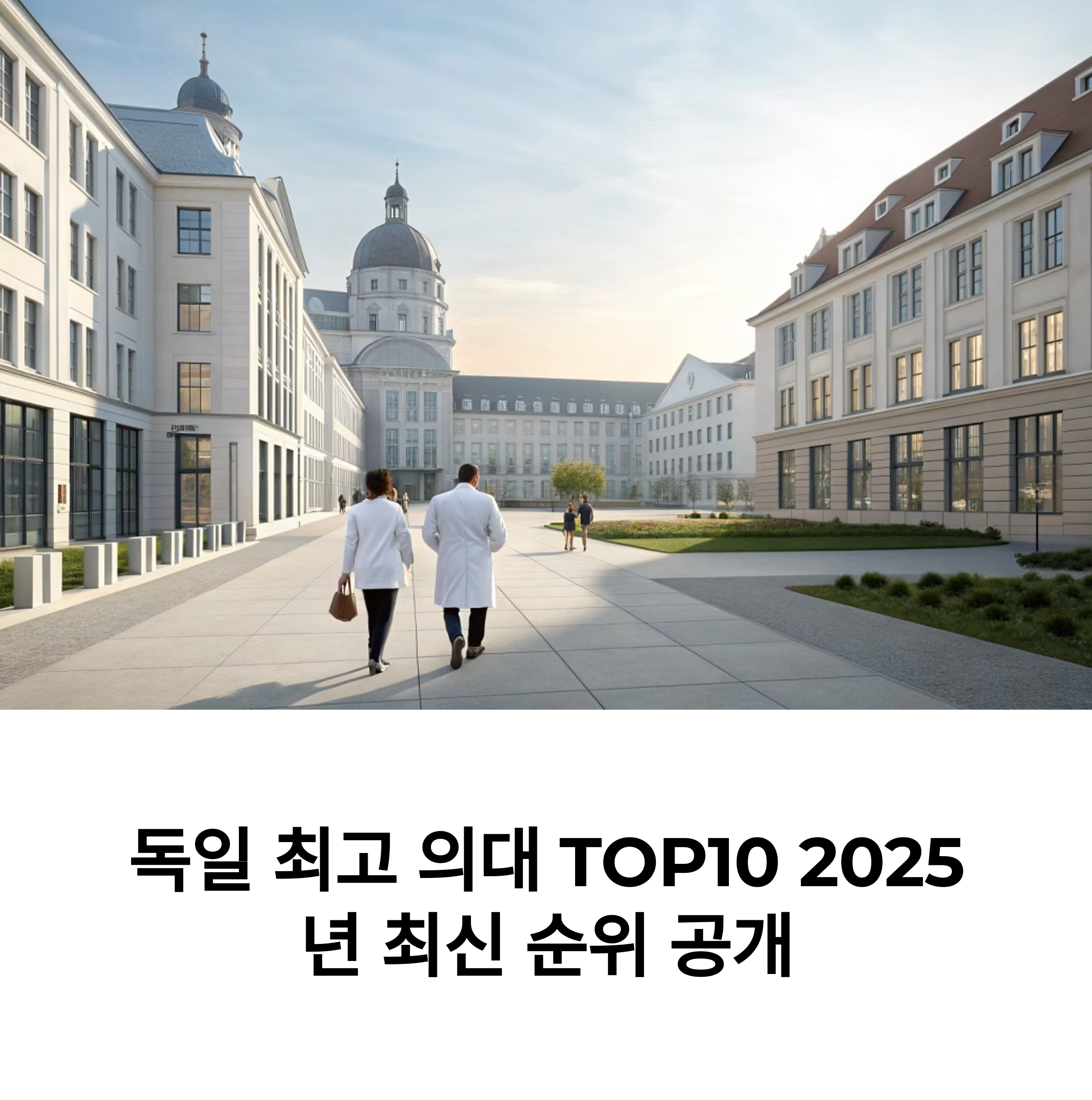 2025년 독일 의대 TOP10: 임상과 연구 모두 강한 명문 의과대학은?