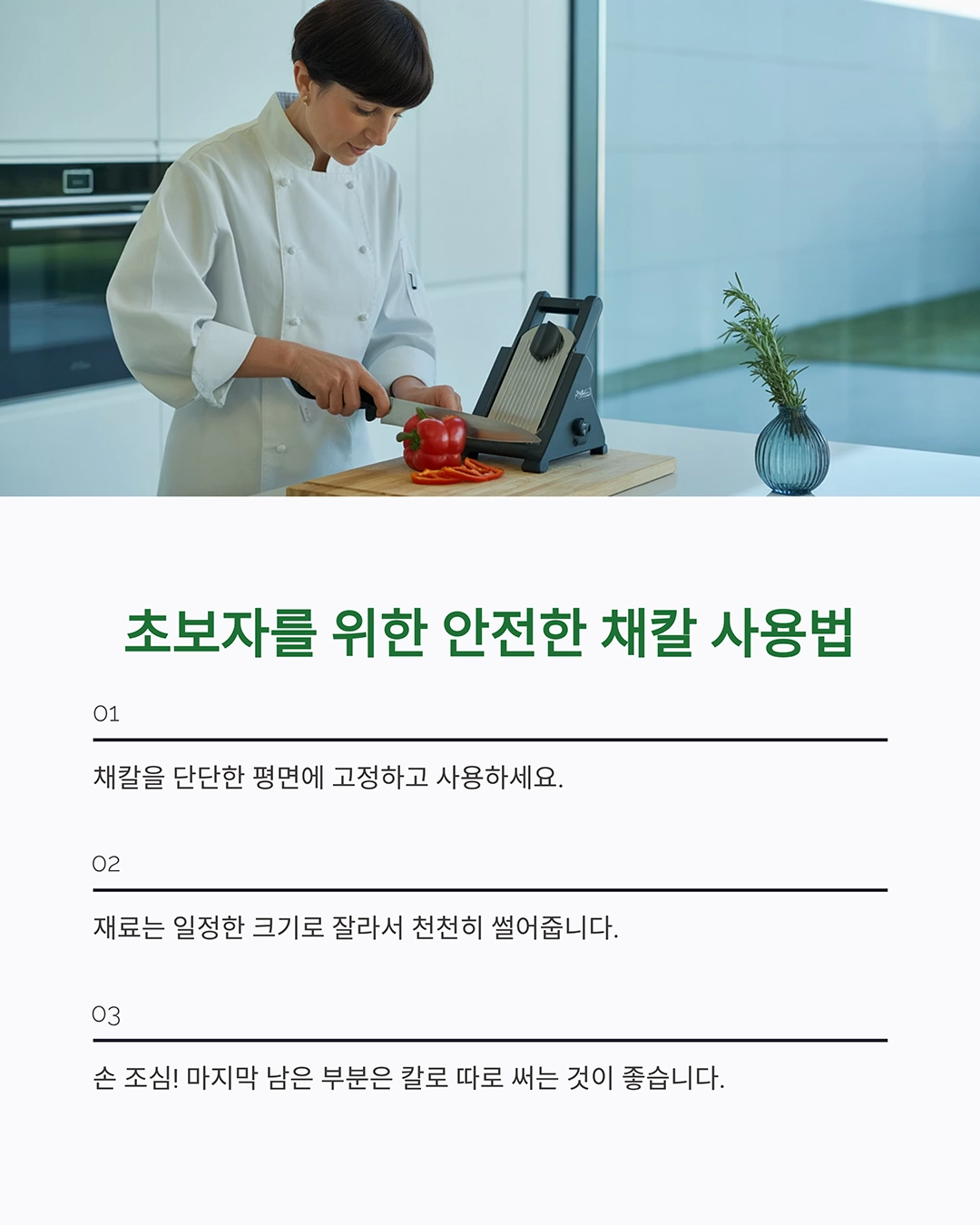 채칼 하나로 완성하는 감각적인 샐러드 플레이팅 비법