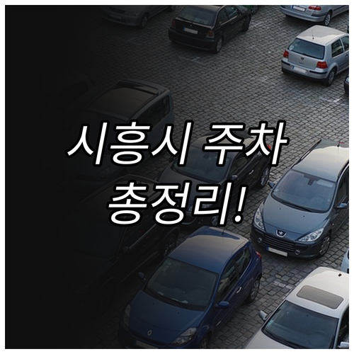2025 시흥시 야간 무료 공영주차장..