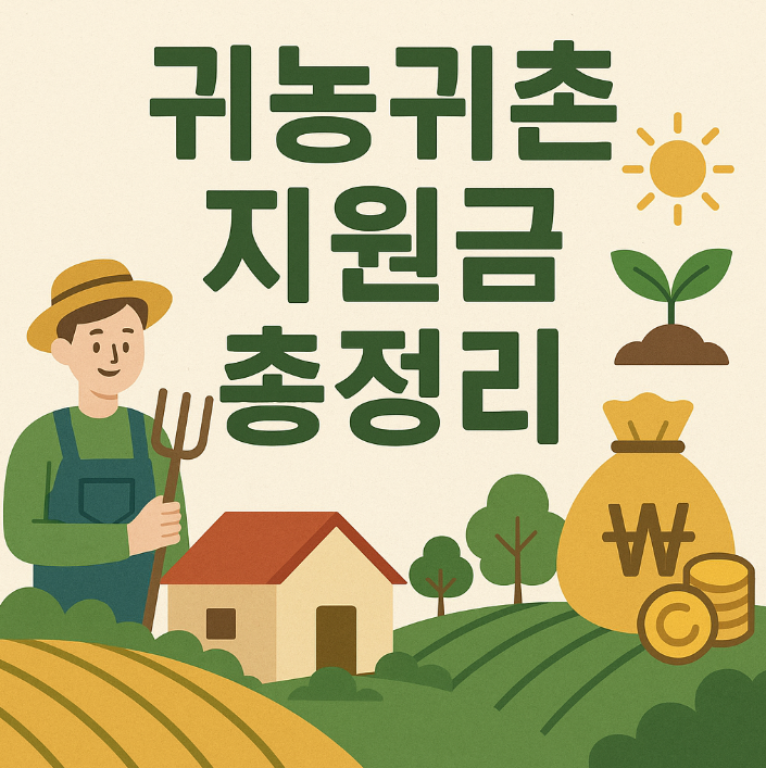 귀농귀촌 지원금 총정리
