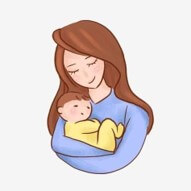 엄마-나오는-꿈-아이를-안고있는-엄마-일러스트