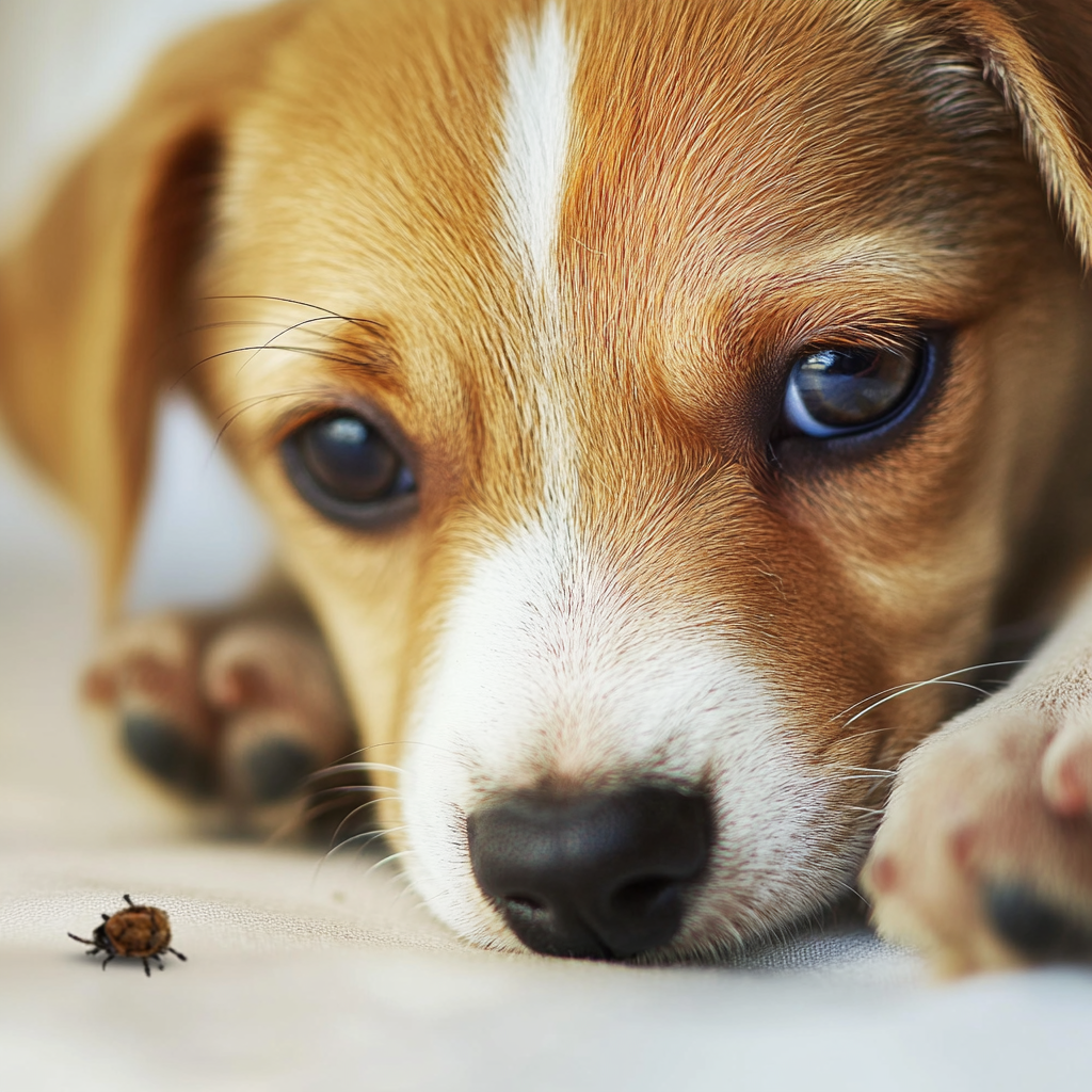 Puppy tick dermatitis