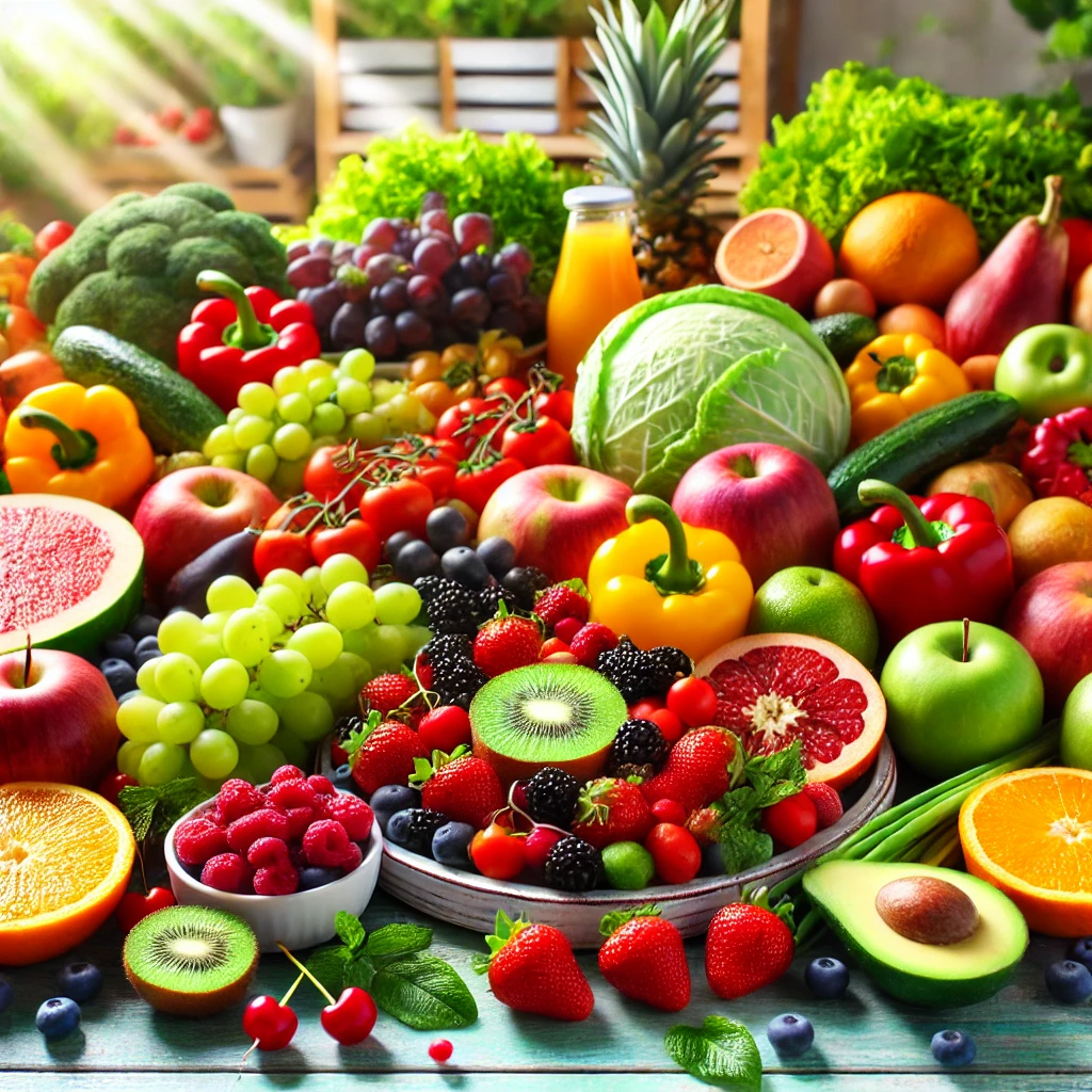 저속노화에 도움되는 각종 채소와 과일