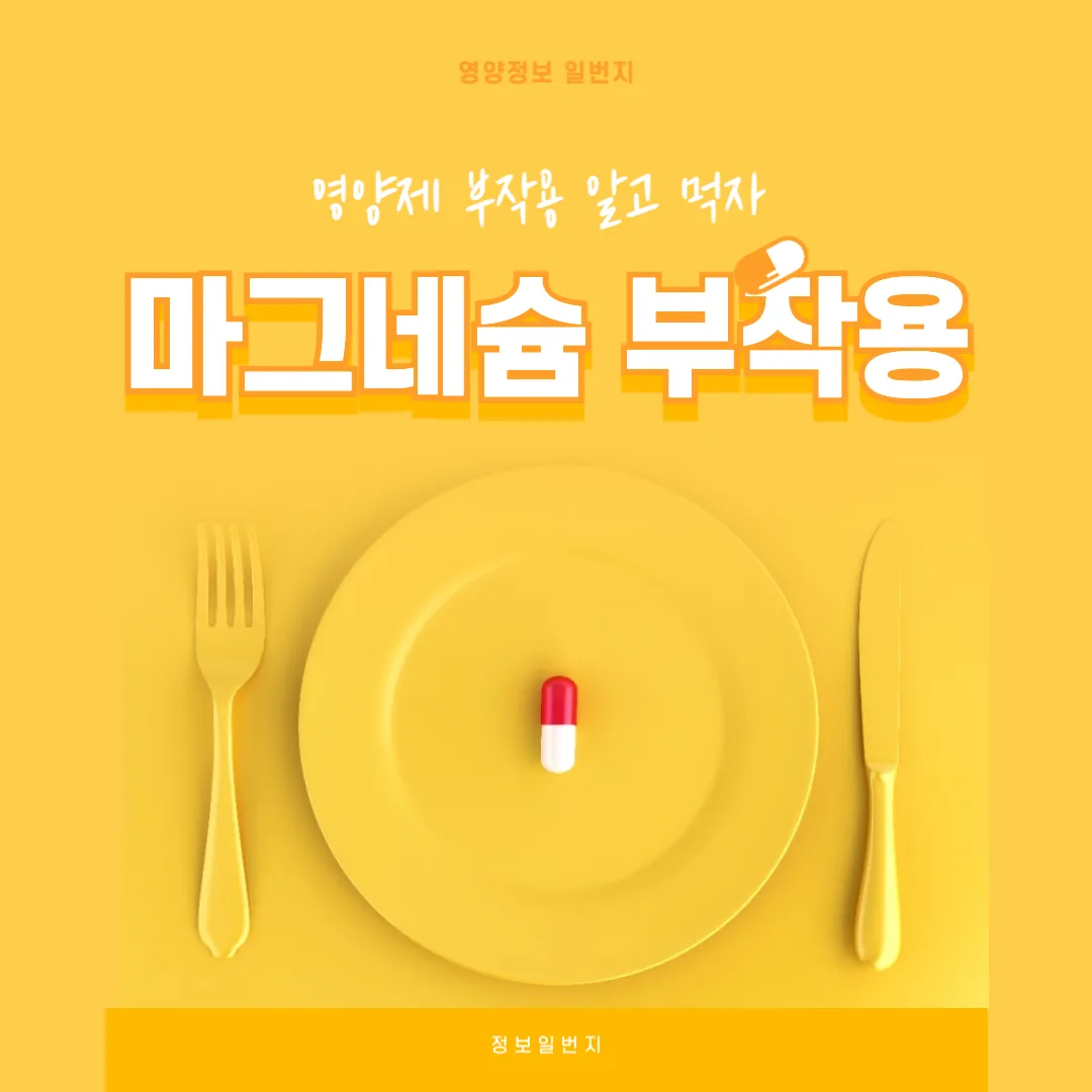 마그네슘-부작용-직접-후기-저혈압-속쓰림-마그네슘효능