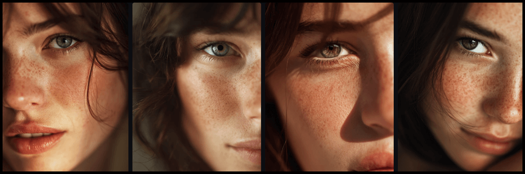 Photorealistic 인물 클로즈업 사진 예시_Midjourney