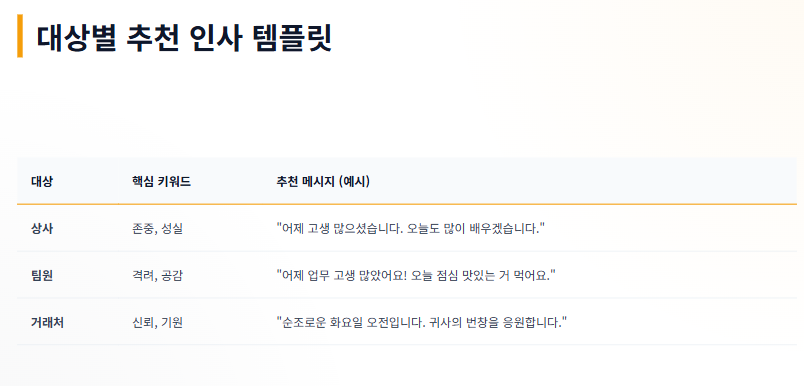 화요일 아침인사말