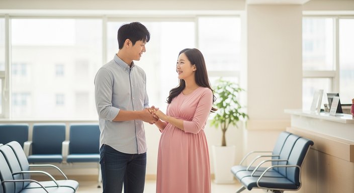 임산검진 동행한 남편