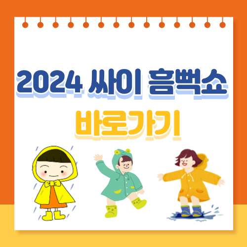 흠뻑쇼 예매 가격 일정