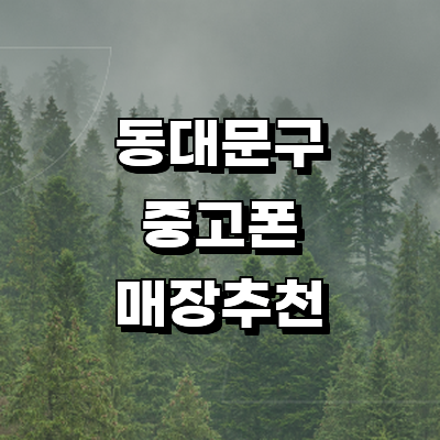 서울 동대문구 중고폰