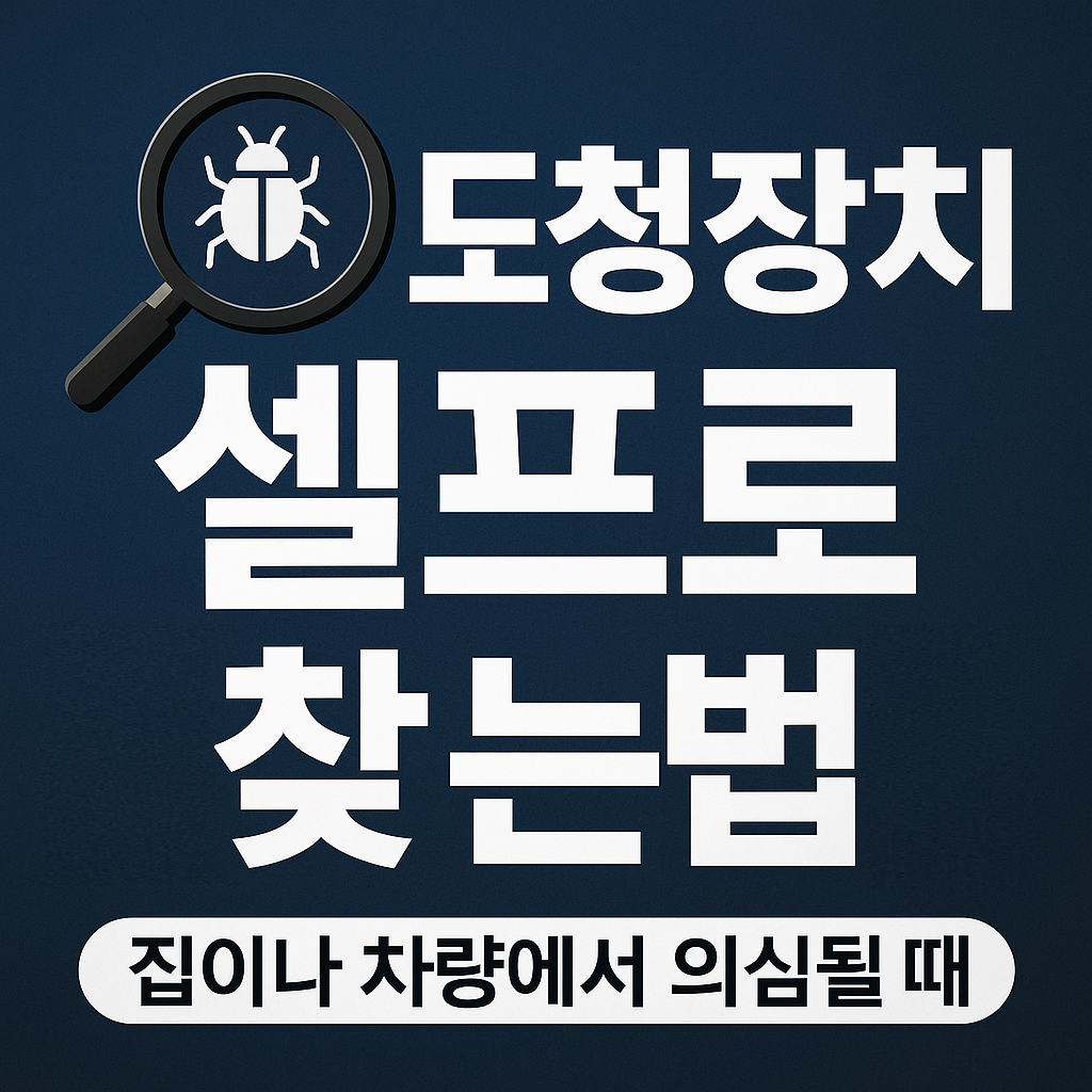 왜 지금까지 몰랐을까??? 도청장치 셀프로 찾는 법 – 집이나 차량에서 의심될 때