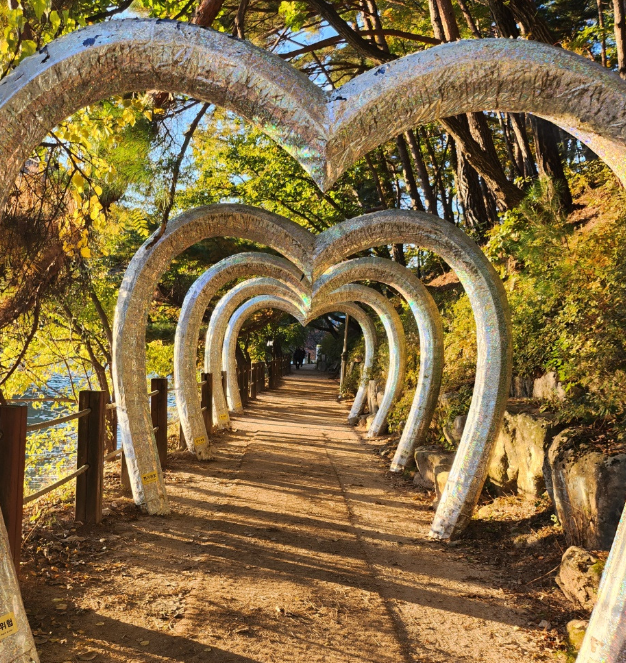 산정호수 단풍 풍경