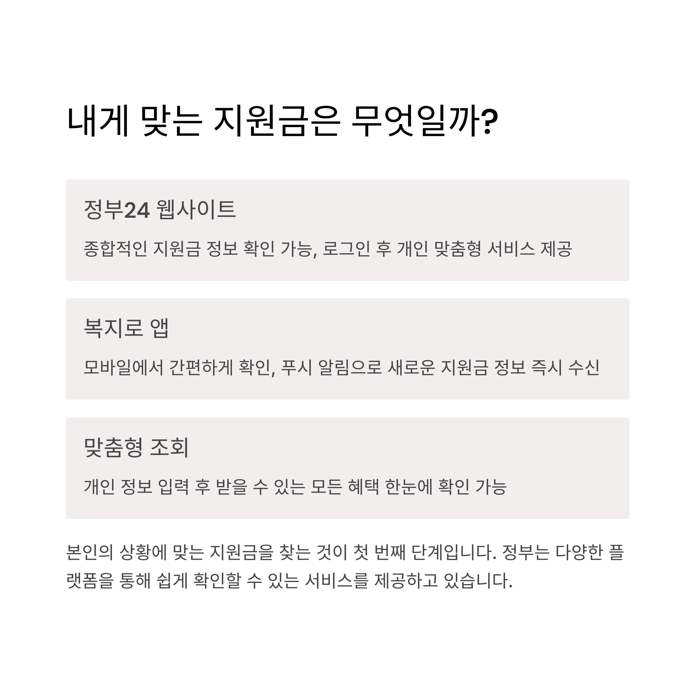 정부지원금 신청, 처음이라면 이 방법대로!