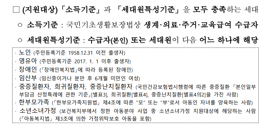 에너지바우처 지원대상