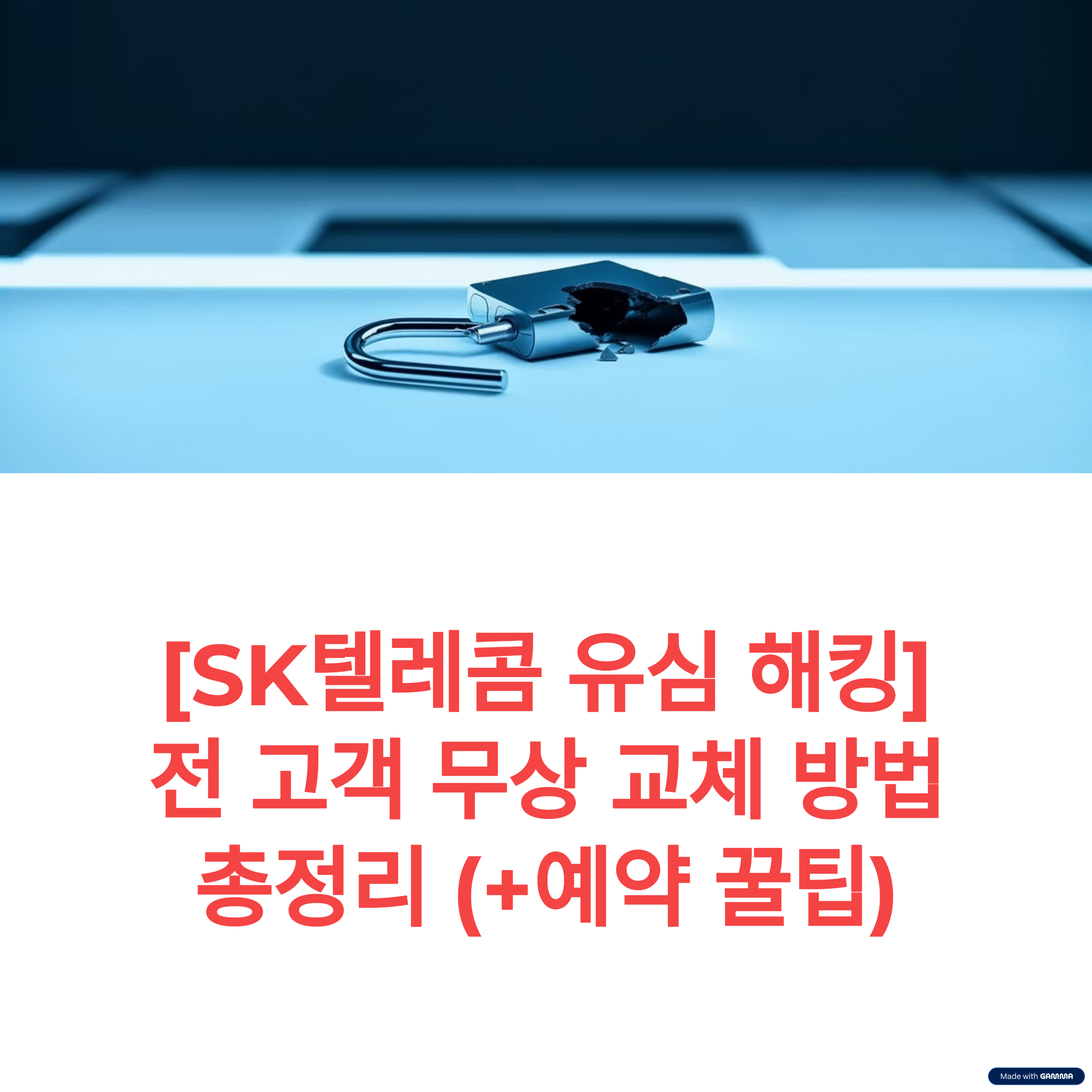 SK텔레콤 전고객 무상 교체 방법 총정리