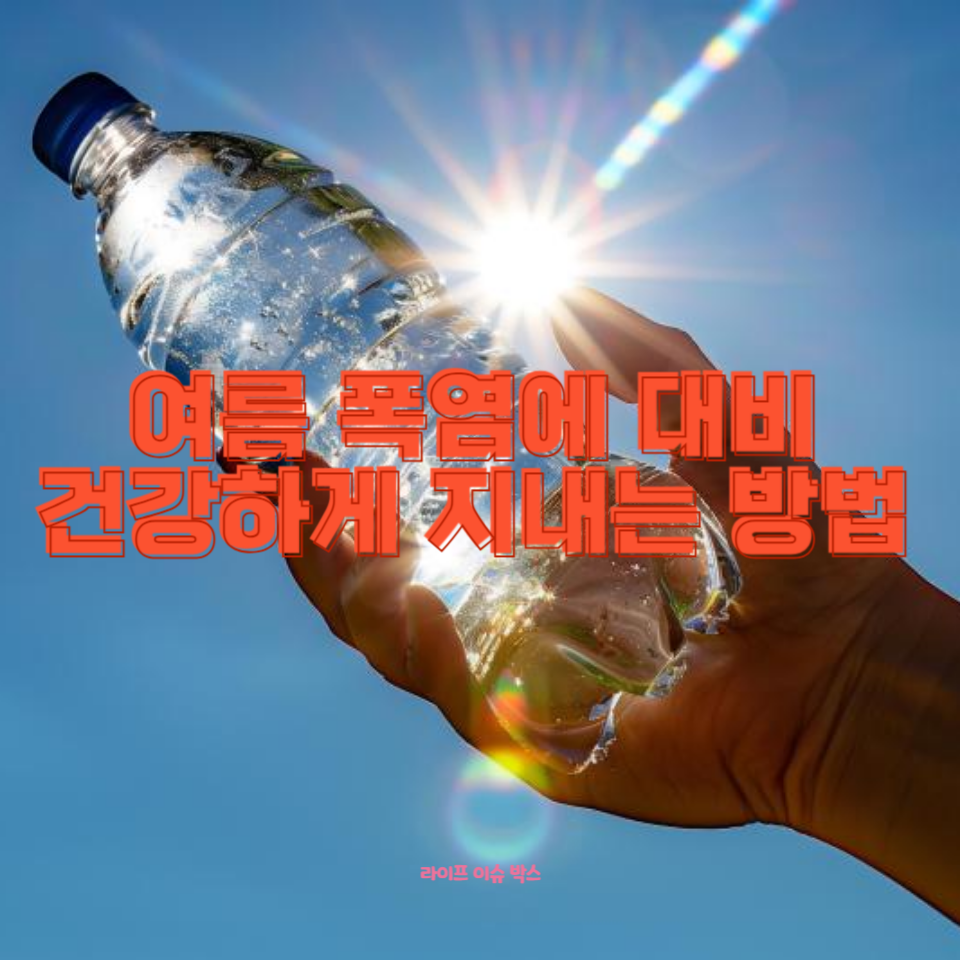 이번 여름 폭염에 대비하여 건강하게 지내는 방법!