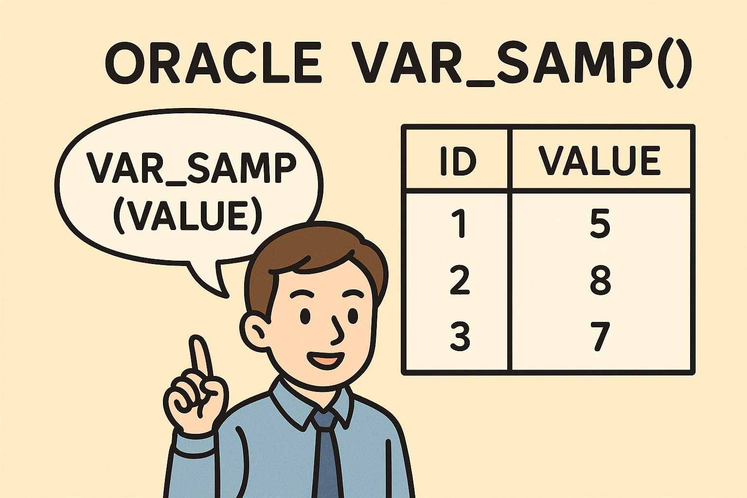 오라클 VAR_SAMP() 함수 완벽 분석: 표본 분산 계산의 핵심