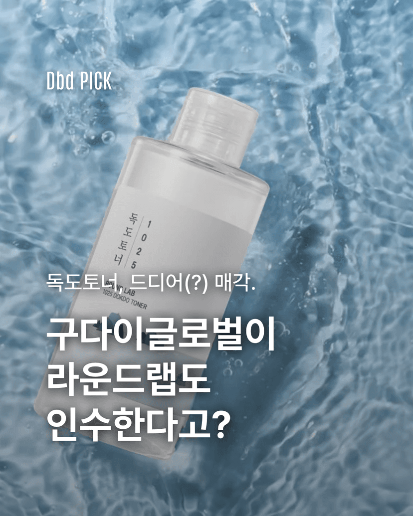 독도토너 ❘ 구다이글로벌이 라운드랩도 인수한다고?