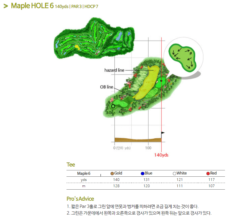 가평베네스트 골프클럽 메이플코스 6