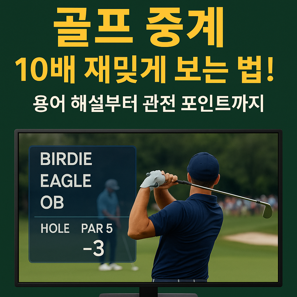 골프 중계 10배 재밌게 보는 법! 용어 해설부터 관전 포인트까지 사진