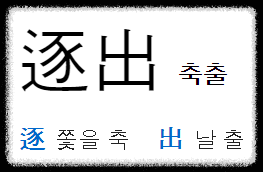 축출 한자