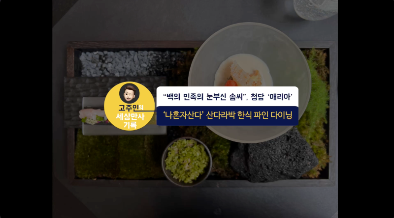 "백의 민족의 눈부신 솜씨", 청담 '애리아'