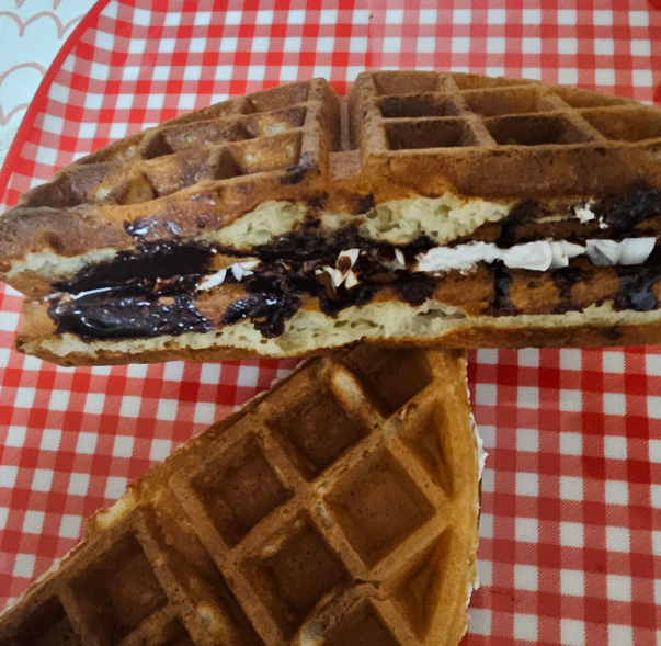 오레오 생크림 와플 사진