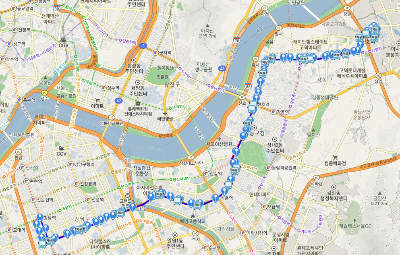 340번버스 노선도