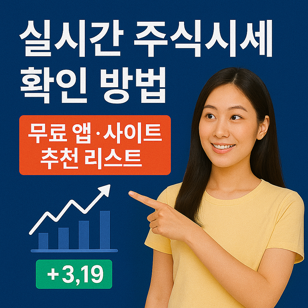 실시간 주식시세 확인 방법|무료 앱·사이트 추천 리스트