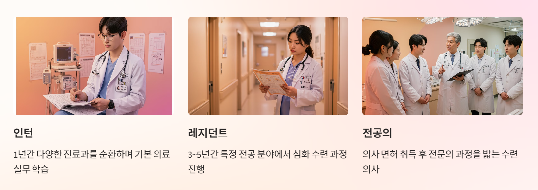 전공의, 인턴, 레지던트 설명