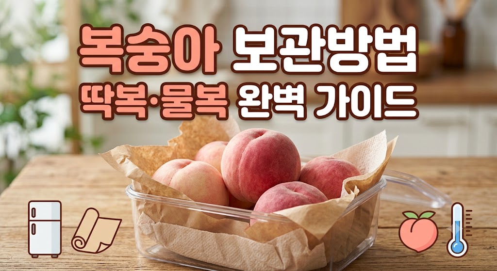 복숭아 보관방법