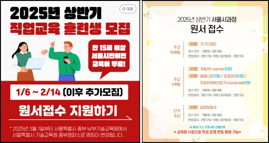 기술교육원-직업훈련원-모집-개요